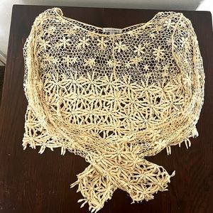 Cropped Long-Sleeve Mesh Top